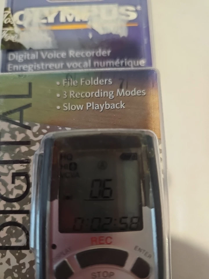 Olympus Handheld Digital Voice Recorder VN-120 2 Hours 3 Recording Modes - Image 3 of 4