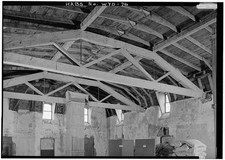 Truss system, north wing looking north - Wyoming Territorial Penitentiary,