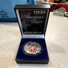 U.S. Mint 1999 American Eagle 1 oz Silver Colorized Coin with Box & Certificate