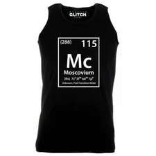 Moscovium Element Mens Unknown Vest Bob Lazar UFO Science Conspiracy