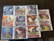 Nintendo 3DS Pokemon Game EMPTY CASES All Original No Games ULTRA MOON Sun BLAST