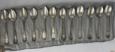 1933 A Century of Progress Chicago World's Fair set of 12 Silver Plated Spoons