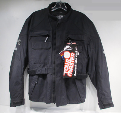 Tour Master Cortech Lite Men's Armored Motorcycle Jacket XS Black 