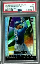 FERNANDO TATIS JR. 2019 PANINI TITAN HYPER REFRACTOR#299 ROOKIE PSA9!JAYS SS RC 
