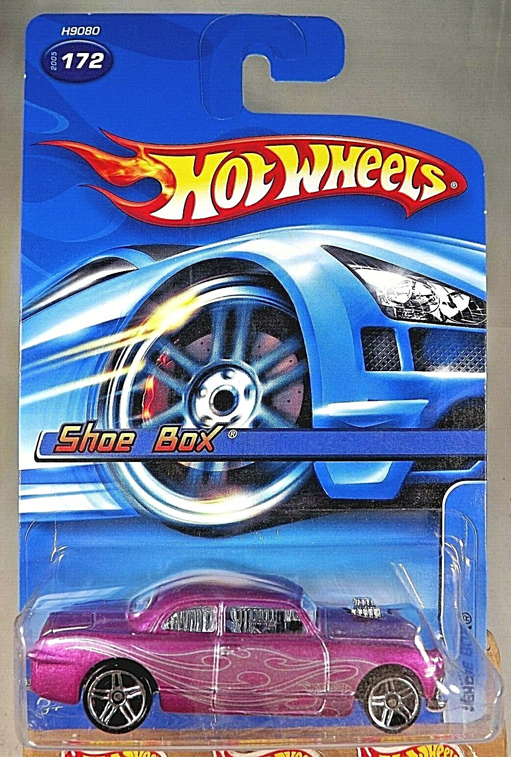 2005 Hot Wheels Mainline/Collector #172 SHOE BOX Purple Variation w/Pr5 Spokes