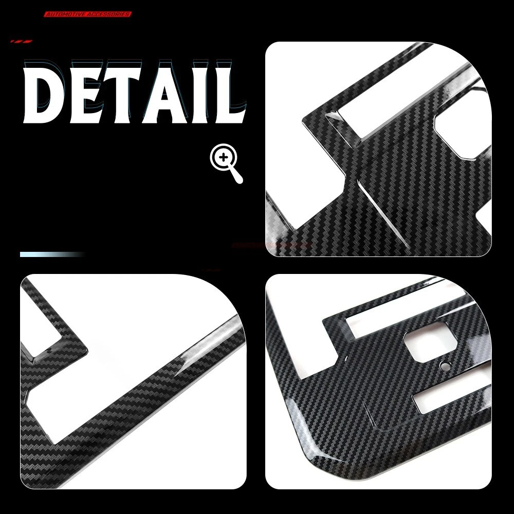 For Toyota Tacoma TRD 2024+ Carbon Fiber ABS Roof Reading Light Lamp Cover Trim - 第 5 张/共 16 张