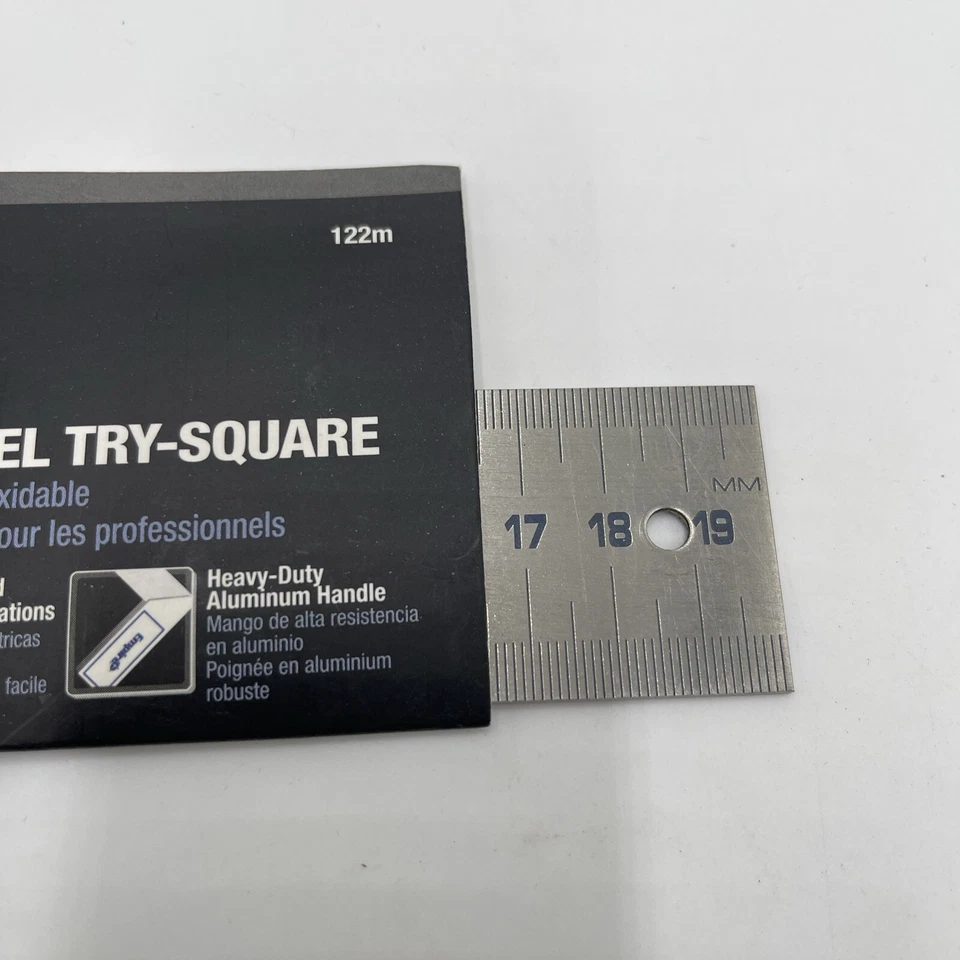 Empire Level 122 20cm METRIC Heavy Duty Aluminum Try Square - Image 4 of 4