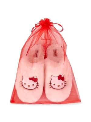 Primark Hello Kitty Fluffy Slippers UK 3/4 5/6 7/8 UK