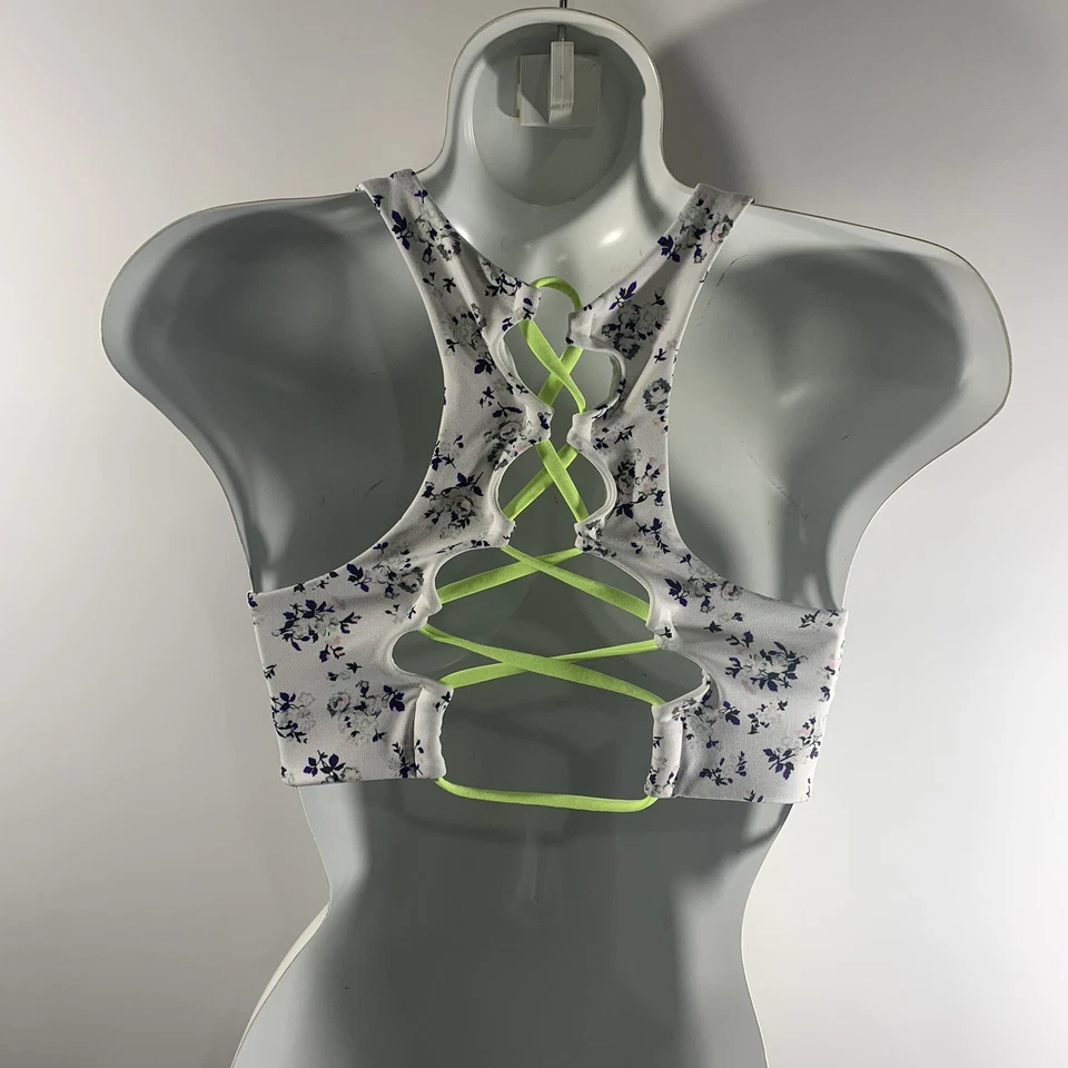 Victoria’s Secret Pink Women's Racerback Strappy Sports Bra Sz Small NWT Floral - Image 2 of 4