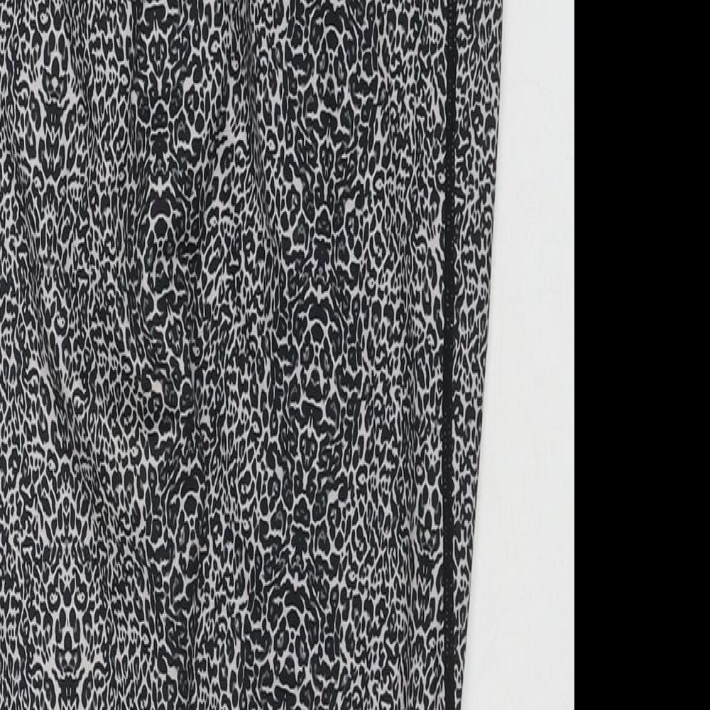 Ouges Womens Black Animal Print Polyester Pedal P… - image 4