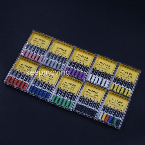 1 Pack Dental K-File Stainless Steel Endodontic Instruments Hand Use 21/25/31mm - 第 4/81 張圖片