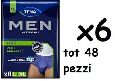 Pantalones de incontinencia para hombre Tena Men Active Fit L/ XL Piezas 8 Total 48 - Imagen 1 de 4