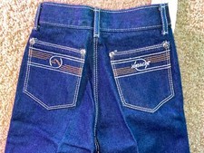 VTG 80S GIRLS YOUTH 5 7 NEW WAVE JORDACHE DARK DENIM FASHION DISCO RETRO JEANS