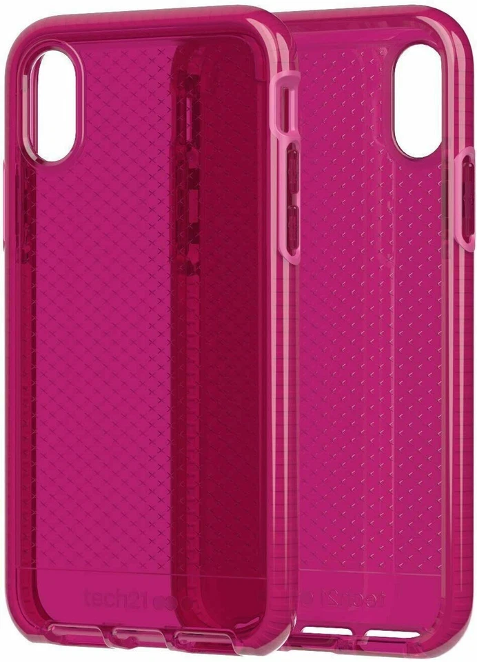 tech21 Case for Apple iPhone X / XS  Evo Check Cover Fuchsia Pink T21-5995 - Image 3 of 4