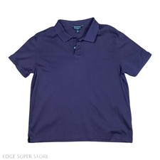 Banana Republic Purple Luxe Touch Performance Short Sleeve Polo Shirt Size Large