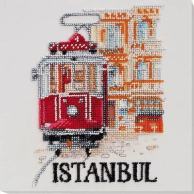 Midi Bead embroidery kit Istanbul DIY Embroidery Kit beadwork pattern