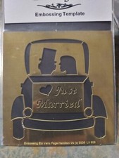 Embossing Etc. Embossing Template Verla Page Just married Car 2006 LV 606