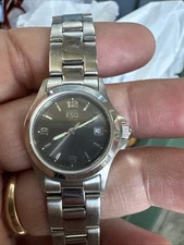 ESQ by Movado Quick Set Date Luminescent Stainless Steel Quartz Watch