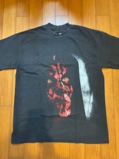 Star Wars Darth Maul T-Shirt L Vintage Look Glow Eyes Front Back New