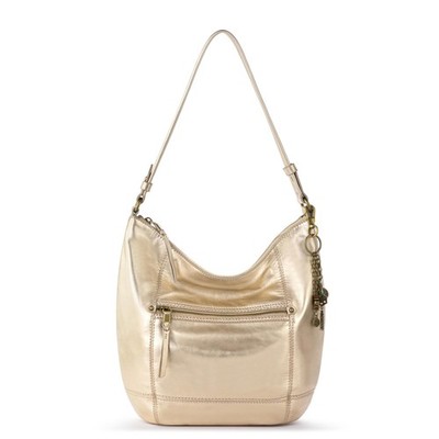 The Sak Sequoia Hobo Bag - Premium Large Leather Women's One Size, Light Gold