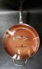 Copper Chef 12" Round Frying Pan w/Lid Ceramic Skillet Non Stick ~ Induction