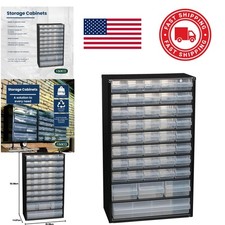 Multi Drawer Steel Organizer 44 Compartments for Tools Hardware and Crafts