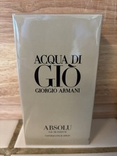100 AUTHENTIC Giorgio Armani Acqua Di Gio Absolu 4.2oz 125ml EDP Batch 22X8003