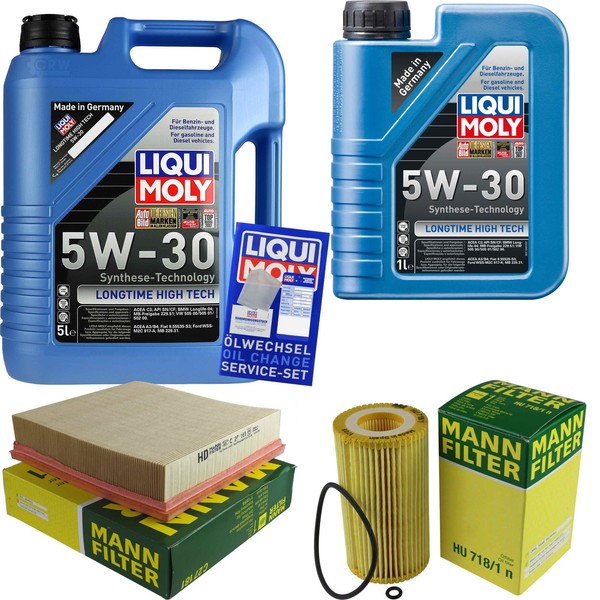 Inspektionspaket 6L Liqui Moly Longtime 5W-30 FüR Opel Omega B Caravan 2.2 Dti-image