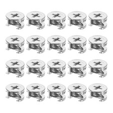 30pcs Cam Lock Nut for Furniture 15x9.5mm Joint Connector Locking Nuts