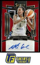 2024 Panini Select WNBA #SG-NH Natasha Howard Signatures Prizms Red #/99
