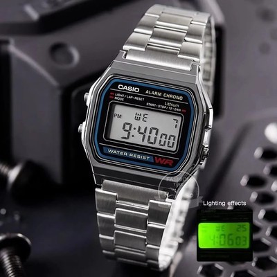 Casio Watch Japan Silver men luxury LED digital Waterproof Quartz Relogio Gift