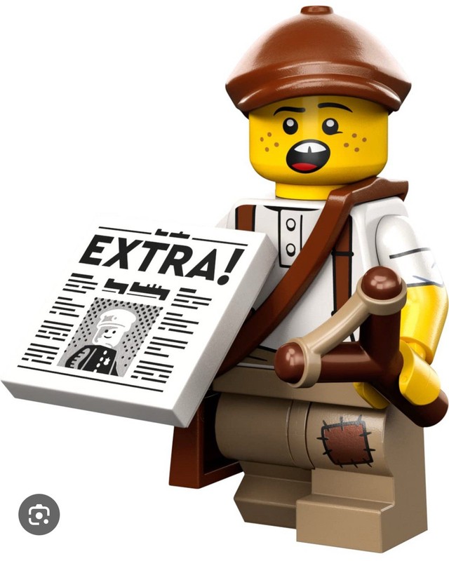 Lego Collectible Minifigure Series 24 Paperboy- New, Sealed