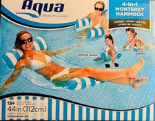 Aqua Monterey 4-in-1 Multi-Purpose Portable Pool Float - Blue