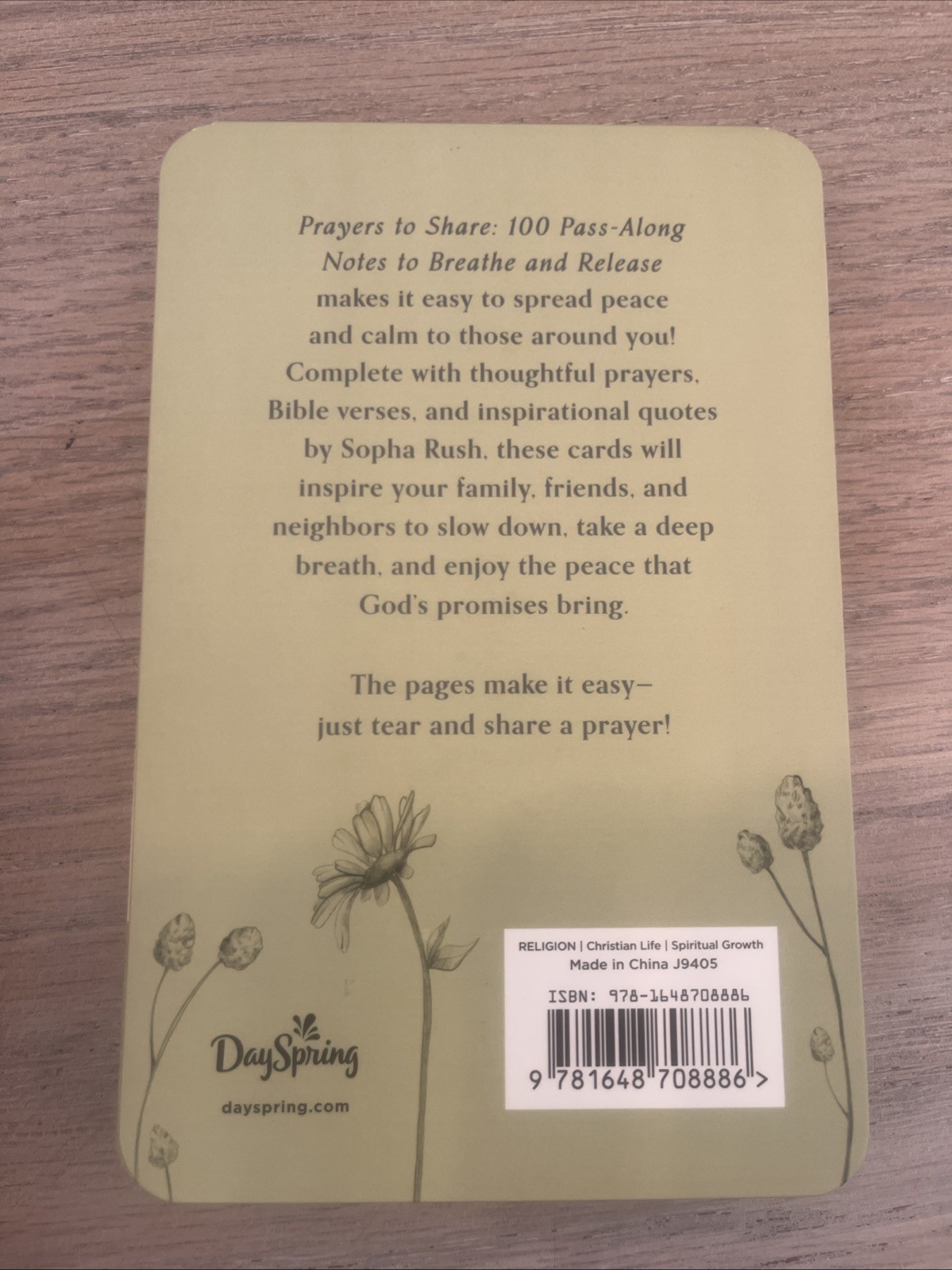 Prayers to Share: 100 Pass-Along Notes to Breathe and Release - VERY GOOD