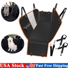 Dog Seat Cover Hammock for Back Seat Durable Waterproof Car Truck Suv Seatbelt