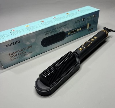 Haarglätter Heißbürste Beheizter 3D Kamm für Volumen & Glätten 230C