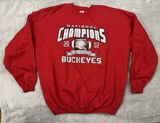 Vintage Ohio State Buckeyes Sweatshirt XL NCAA 2002 National Champions PHOTOS
