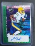2024 Leaf Press Pass Jeremiah Hunter Rookie Auto #4/7 Green Shimmer 2OA-JH2 SSP