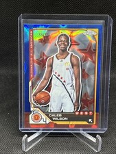 2025-26 Topps Chrome McDonald's Caleb Wilson /75 Blue Raywave #10