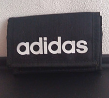 adidas Men’s Black Bifold Wallet with Zip Coin Pocket, Polyester