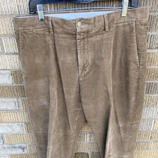 Polo Ralph Lauren Pants Mens 34x32 Brown Corduroy Stretch Classic Fit See Detail