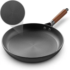 Nonstick Frying Pan Skillet,10" Inch Non Stick Frying Pans Cast Iron Skillets wi