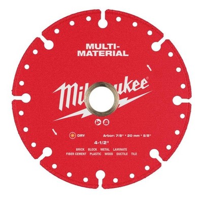 Milwaukee 4 1/2 Inch Multi-Material Segmented Rim Diamond Blade