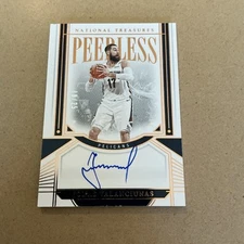 2023-24 National Treasures Jonas Valanciunas Peerless Bronze Auto #08/25