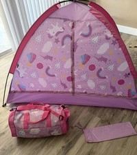 Kids Indoor Tent With Matching Sleeping Bag And Carry Bag