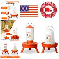 Top Fill Chick Feeder 1.5kg with 1.5L Waterer Anti Tip Design for Healthy Chicks
