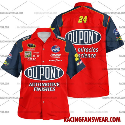 Jeff Gordon Nascar Racing Hawaiian Shirts