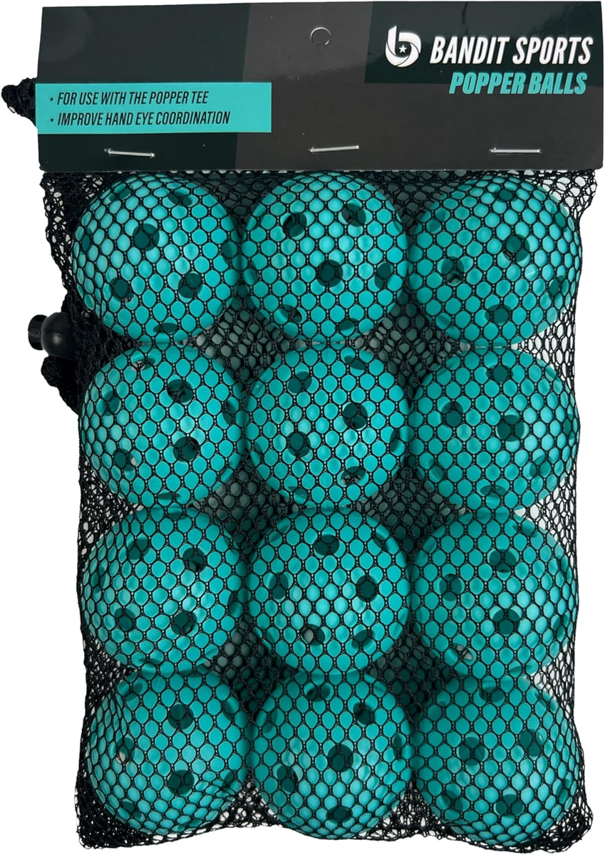 Bandit Sports 202 balles en plastique Popper - Pack de 6