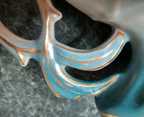 *RAR* HULL ART POTTERY Vintage 1940’s Vase 67-8 1/2" Wildflowers Gold Trim - Bild 10 von 15