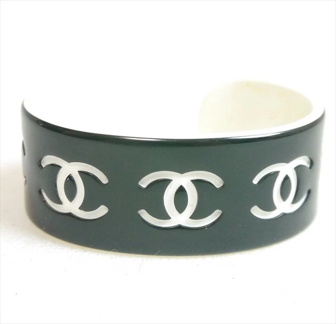 Authentic CHANEL Coco Mark Bangle Jelly/Plastic #5465 - Image 2 of 4